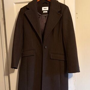 DKNY Dark Brown Overcoat, xs